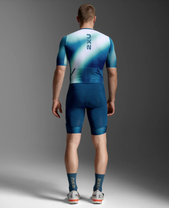 2XU Men's Aero Hex Sleeved Trisuit