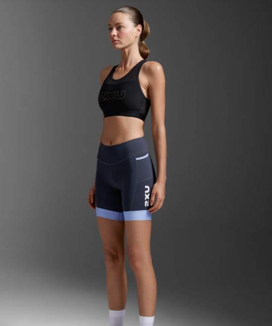 2XU Women's 6" Core Tri Short Black/White