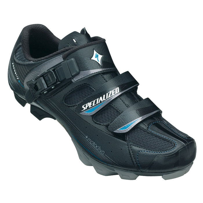 Specialized Motodiva Women's Mountain Bike Shoes - Black/Silver/Surf Size 36