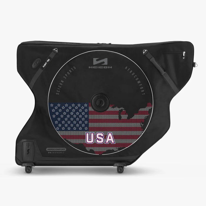 Scicon Aerocomfort 3.0 TSA Triathlon Bike Travel Bag Team USA Edition
