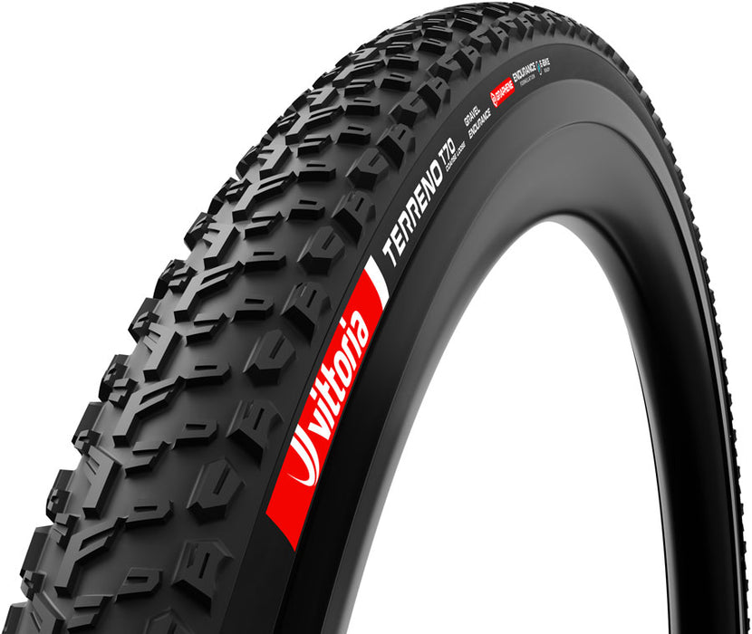 Vittoria Terreno T70 Coarse Loose Tire -  Tubeless, Folding, Black, Gravel Endurance, Graphene, G2.0