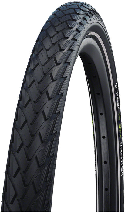 Schwalbe Green Marathon Tire - 700 x 38, Clincher, Wire, Black/Reflective, Performance Line, GreenGuard, TwinSkin, Addix