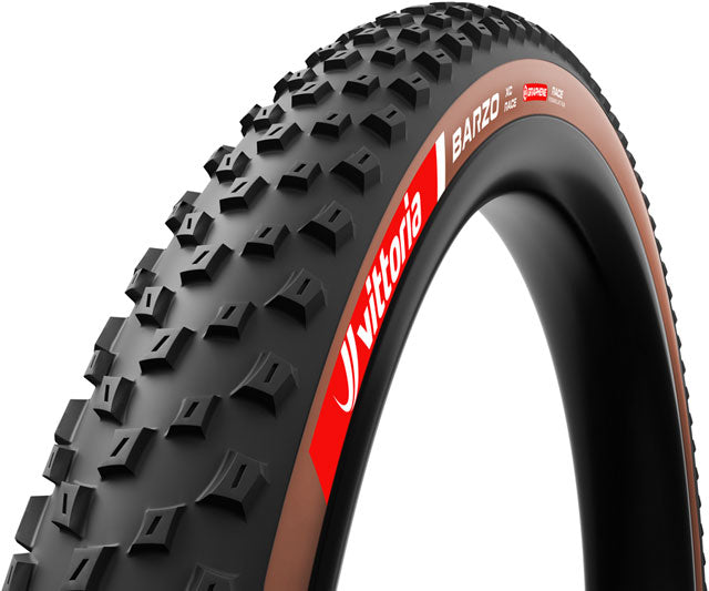 Vittoria Barzo XC Race Tire - Tubeless, Folding, Black/Brown, Race Graphene + Silica