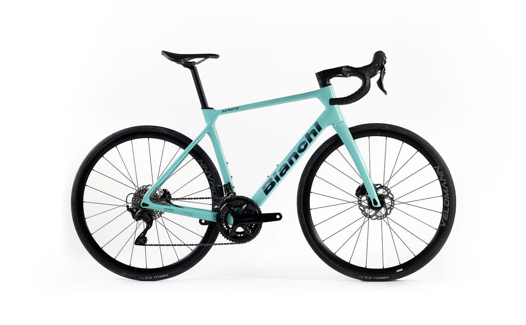 Bianchi Infinito ICR Shimano 105 Di2 12-Speed - Celeste — Playtri