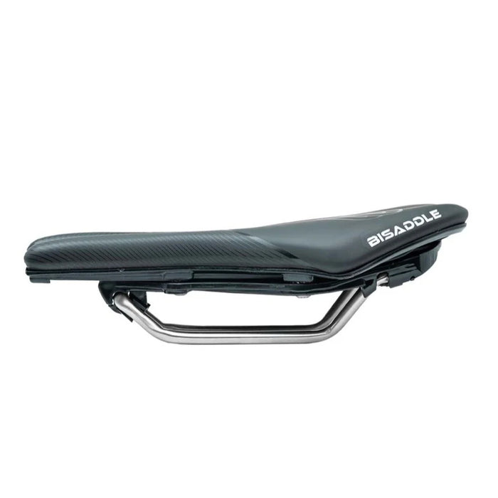 Bisaddle Adjustable Shape Bike Saddle - Saint w/ Titanium Rails