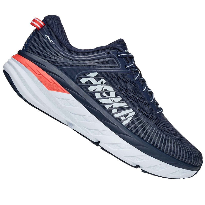 Hoka Women's Bondi 7 Running Shoe - Size 10, Black Iris/Ballad Blue