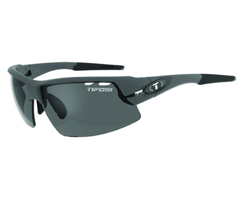 Tifosi Crit Sunglasses Matte Gunmetal W/Smoke Polarized Fototec Lens