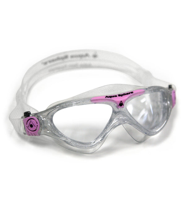 Aqua Sphere Vista Jr. Mask Goggles - Clear/Pink