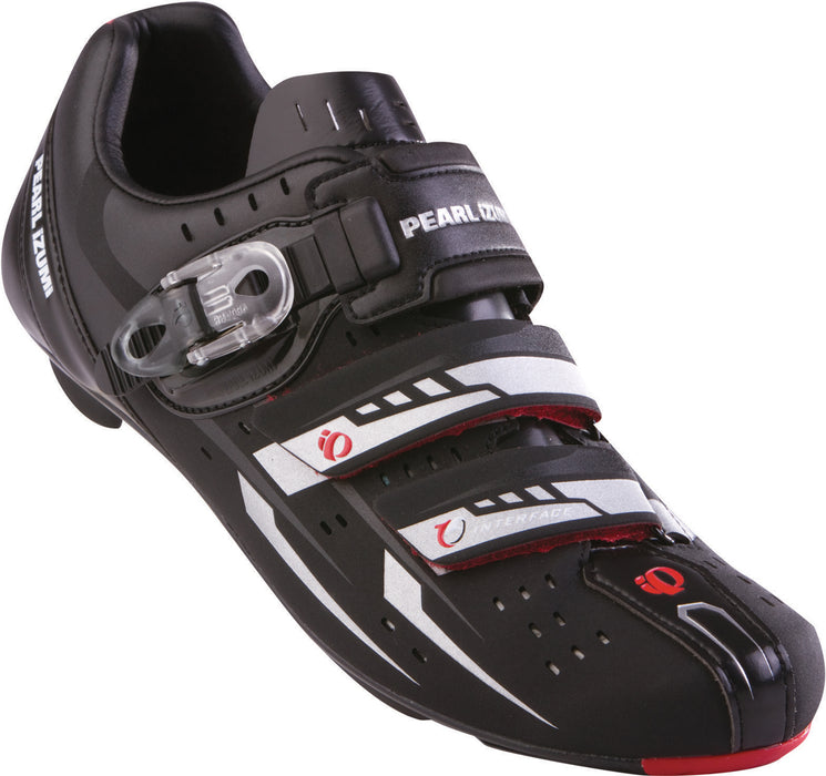 Pearl iZUMi Men's Elite RD III Road Cycling Shoes - Size 43, Black/Red