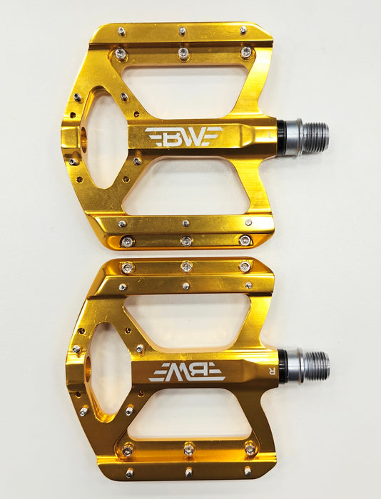 BW Chainline Gold Mountain Bike Pedals - DEMO
