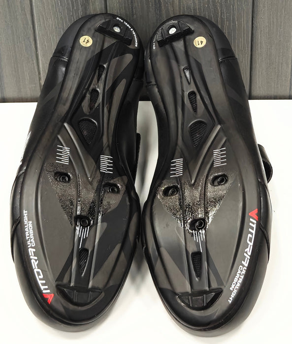 Vittoria Men's PLAYTRI Edition Racing Triathlon Shoes - Carbon Sole, Black, Wide