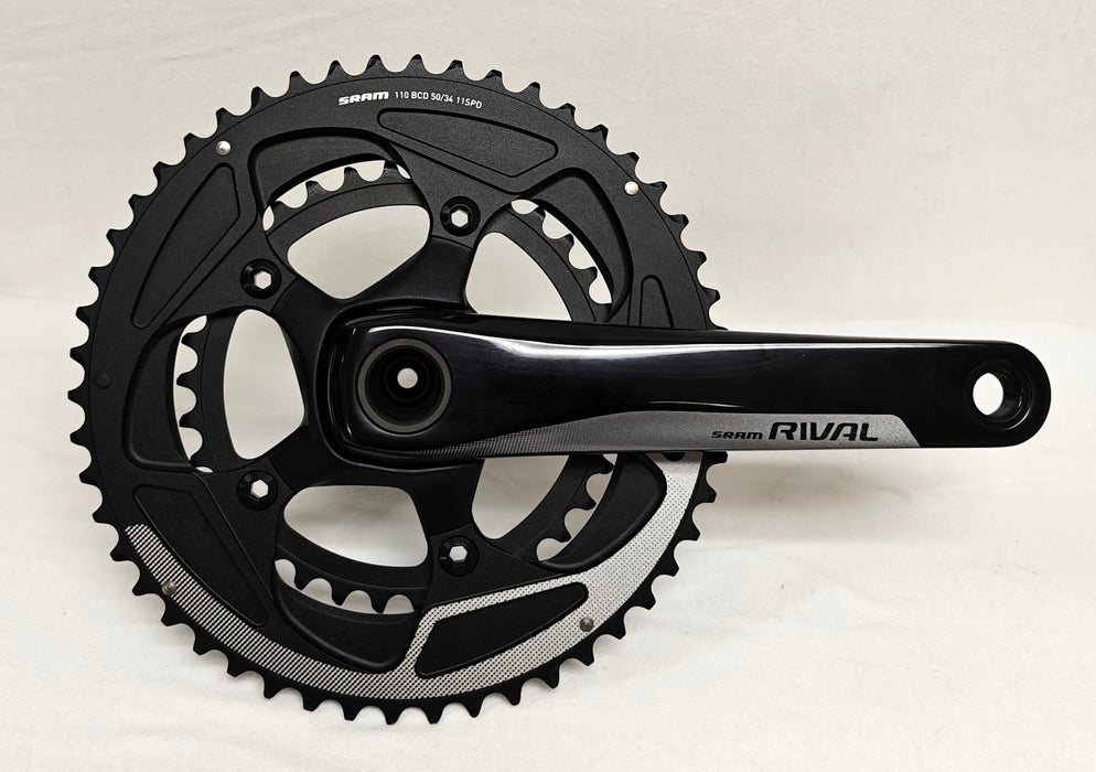 SRAM Rival 22 GXP Crankset - 11 Speed, 110 BCD, 50/34t, Black - DEMO
