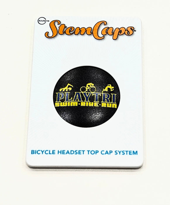 StemCaps Playtri Logo Headset Top Cap - Black