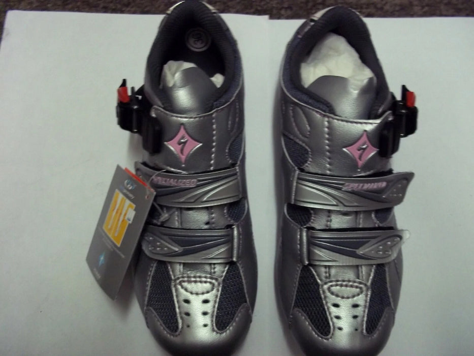Specialized Torch Women's Road Cycling Shoes - Silver/Pink Size 36