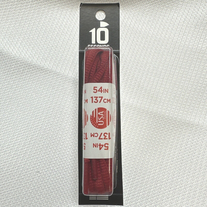 10 Seconds 54" Run Laces Red