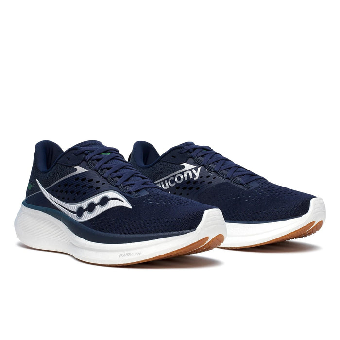 Saucony Men's Ride 17 Running Shoes - Navy/Gum Size 12