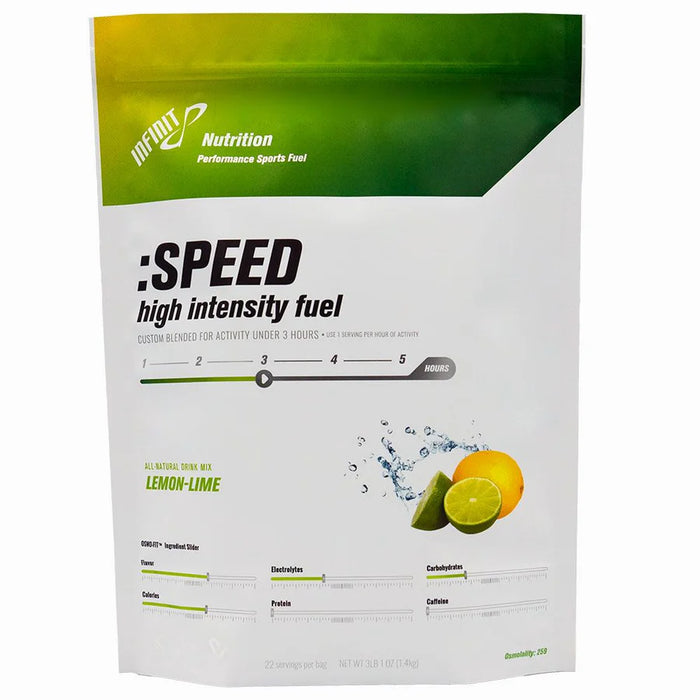 Infinit Nutrition Speed Energy Drink Mix: Lemon Lime 22 Serving Bag