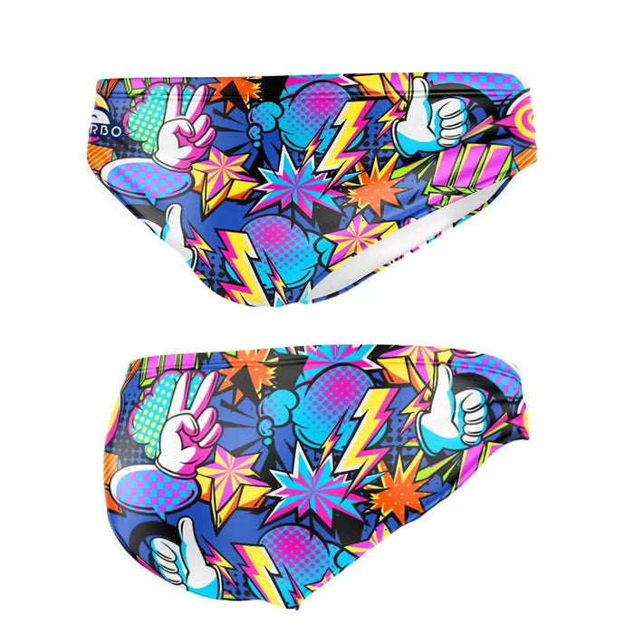 TURBO Men's Water Polo Swimsuit Comic Kan