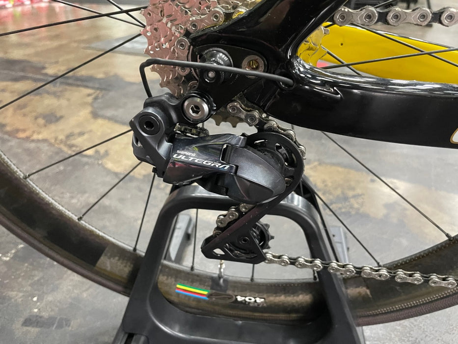 Cobra Tri Bike Shimano Ultegra Di2 11 Speed - used - Zipp 404 Firecrest Tubular - Black