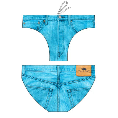 TURBO Men's Water Polo Swimsuit Jeans Turbo
