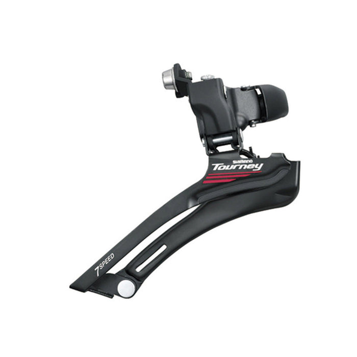 Shimano Tourney FD-A070-A Band-Type 34.9mm Front Derailleur (w/31.8 & 28.6mm Adapter) CS Angle: 61-66, For Double Chainwheel