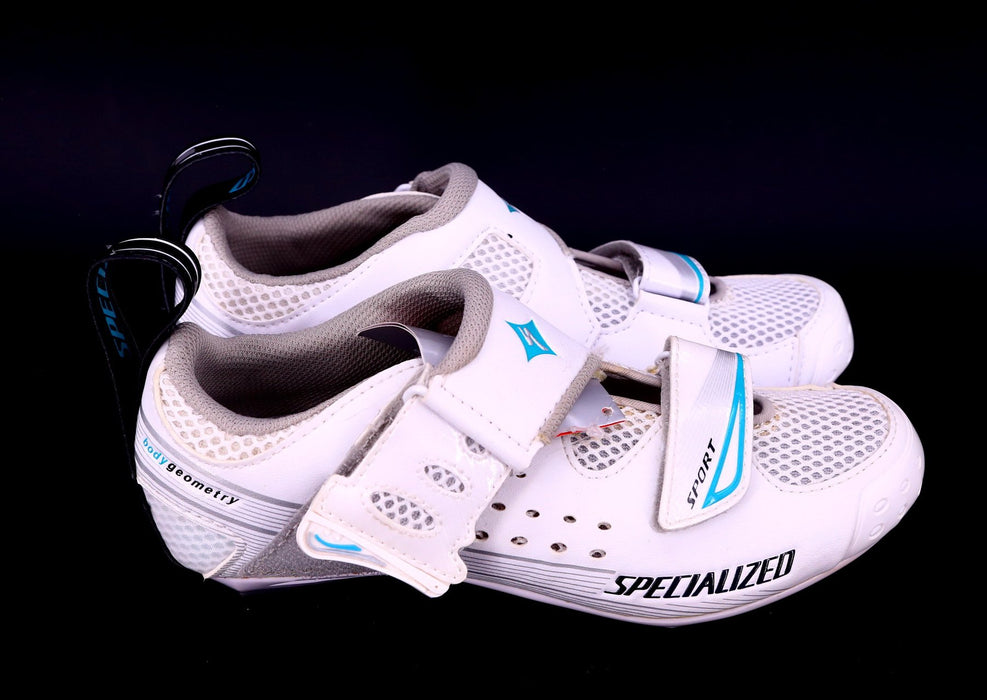Specialized Trivent Sport Women's White/Turquoise Triathlon Shoes