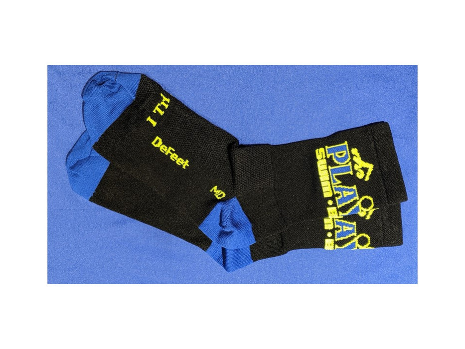Playtri Swim-Bike-Run Aireator Socks, Black/ Blue