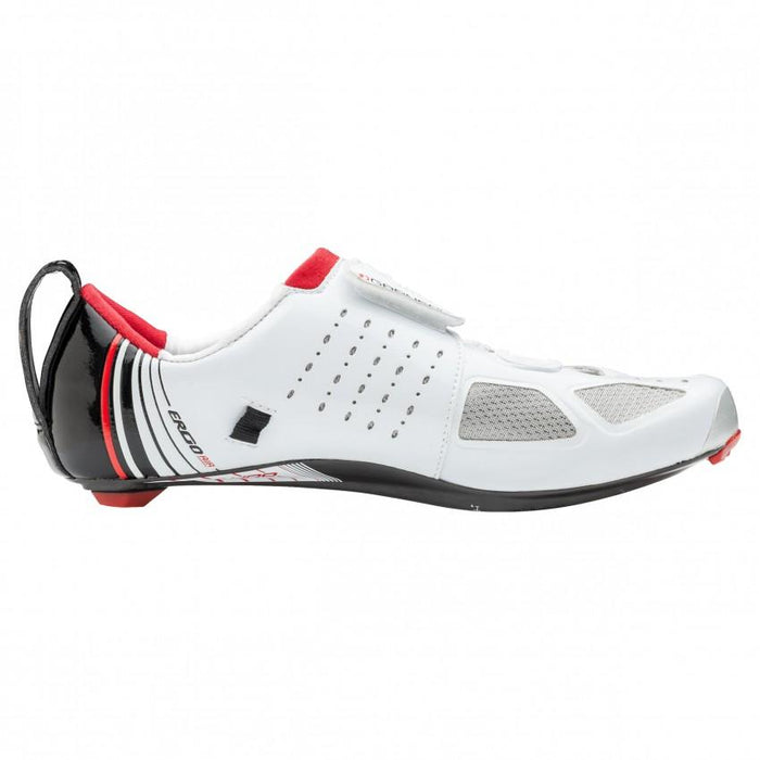 Louis Garneau Tri-400 Men's Tri Shoes  White/ Black/ Red