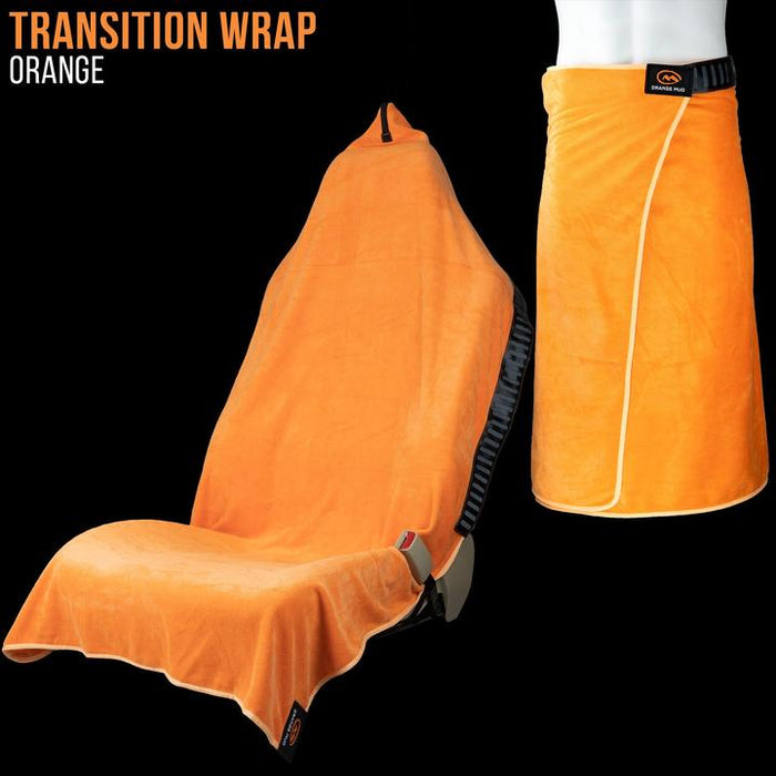 Orange Mud Transition Wrap Changing Towel and Seat Cover
