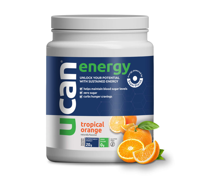 UCAN Energy Powdered Drink Mix-Tropical Orange 26.5oz