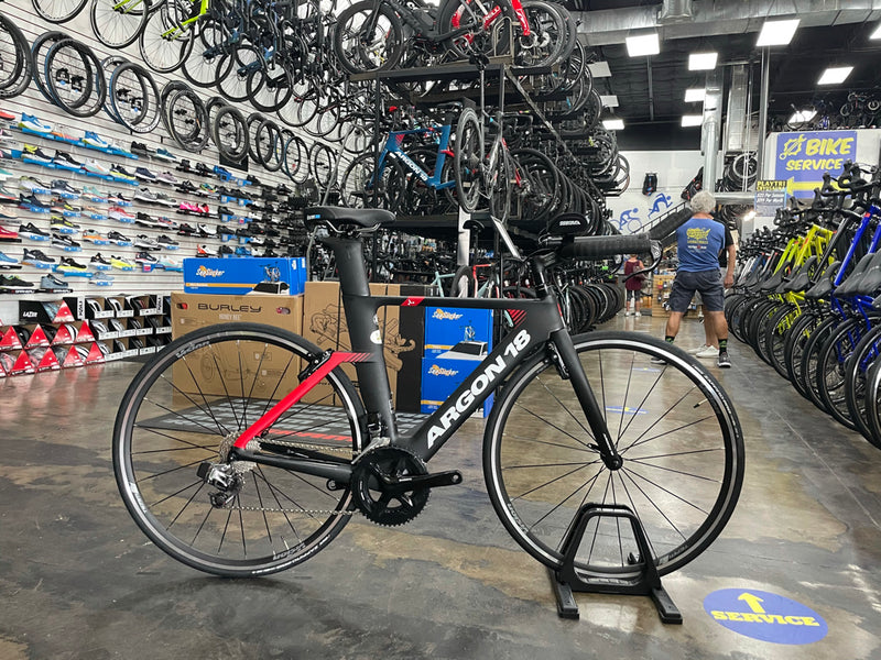 Argon 18 E-117 Tri SRAM Red eTap - Black/Red 2022 — Playtri