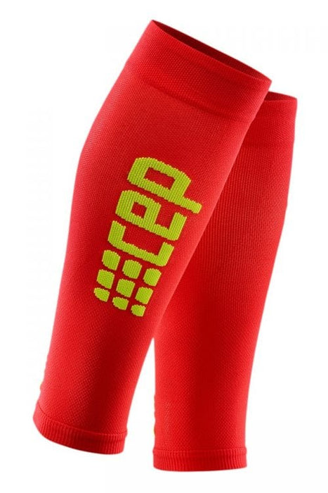 CEP Ultralight RUN+ Compression Sleeves (Red/Green)