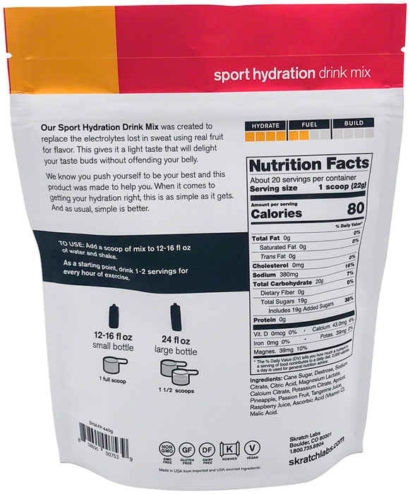 Skratch Labs Sport Hydration Mix 60 Servings - Fruit Punch