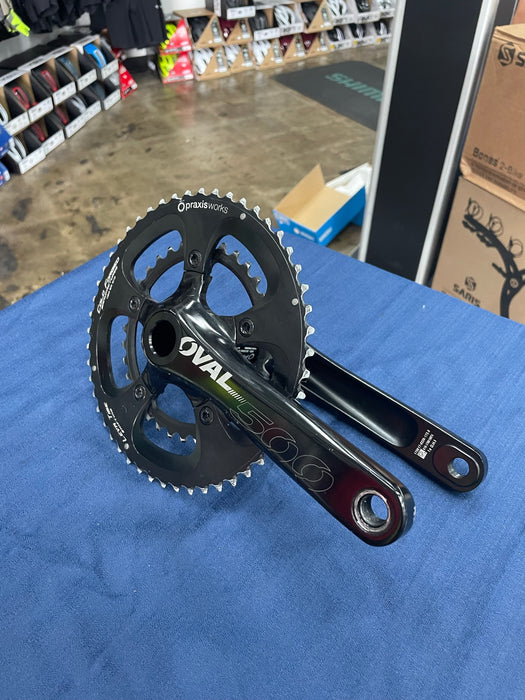 Oval Concepts 500 Praxis 30/28mm Spindle 50/34T 172.5mm Crankset Used