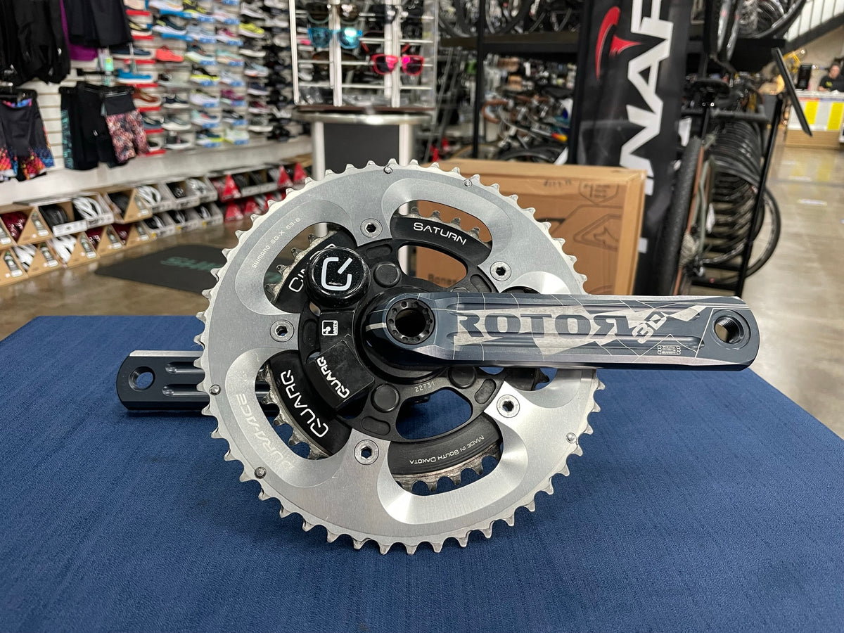 Rotor 3D Quarq Powermeter 53/39T 165mm Used — Playtri