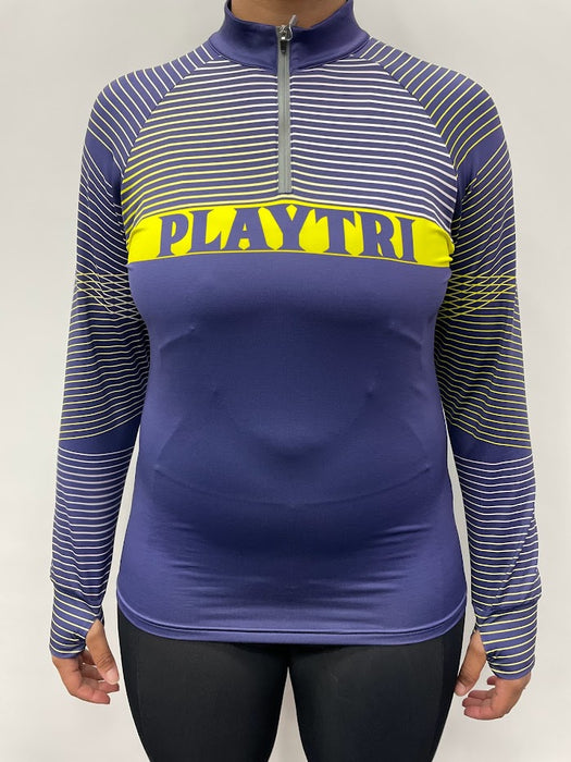 Playtri Women's Quarter Zip Performance Pullover