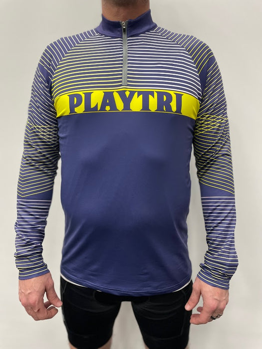 Playtri Men's Quarter Zip Performance Pullover