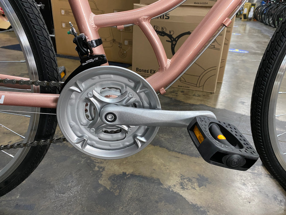 Retrospec Barron Step-Thru Comfort Hybrid Bike Shimano Tourney - Mauve 2022