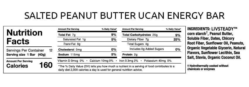 UCAN Energy Bar-Salted Peanut Butter