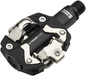 LOOK X-TRACK RACE Pedals - Dual Sided Clipless, Chromoly, 9/16", Black