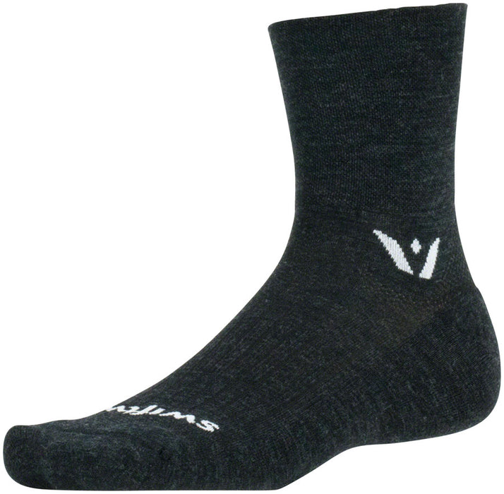 Swiftwick Pursuit Four Wool Socks - Black