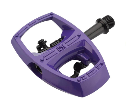 iSSi Flip II Dual-Sided Hybrid Bike Pedals - Violet — Playtri