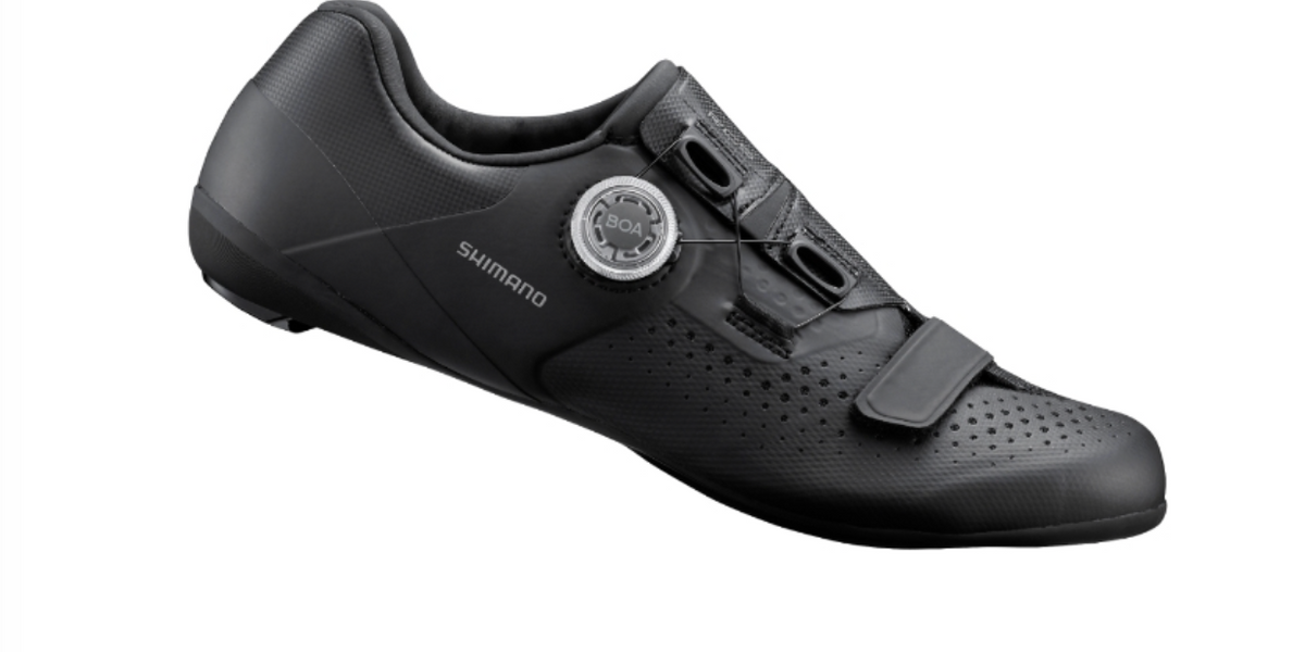 Shimano RC5 Men's Cycling Shoes SH-RC502 - Black — Playtri Shimano RC5 Men's Cycling Shoes SH-RC502 - Black — Playtri