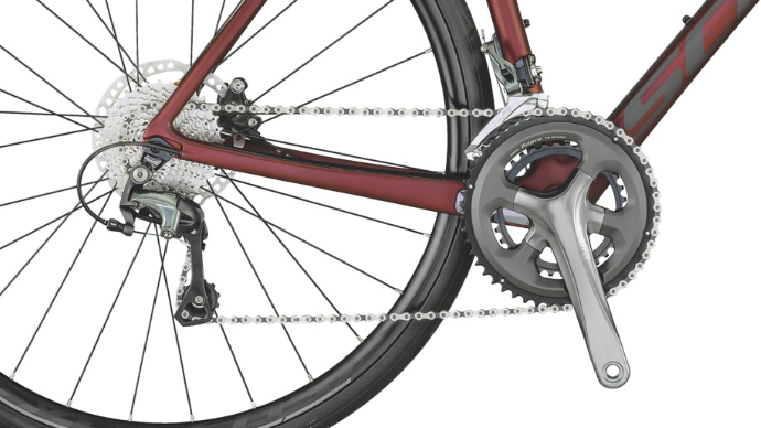 Scott Addict 30 Disc Shimano Tiagra 10 Speed Red 2021 — Playtri