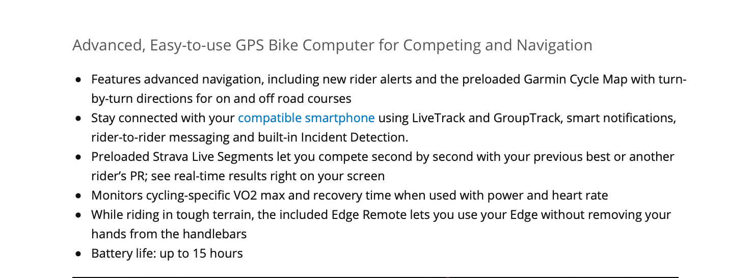 Garmin Edge 520 Plus MTB Bundle Bike Computer