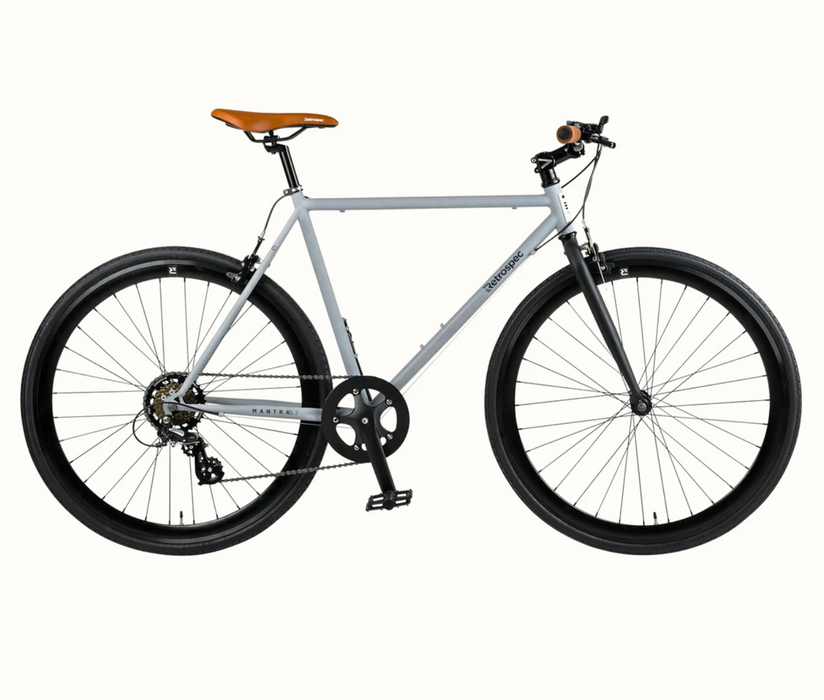 Retrospec Mantra-7 Commuter Bike Shimano Altus - Matte Gunmetal 2022