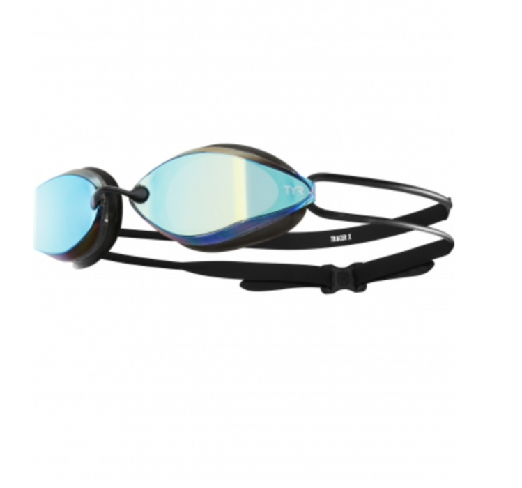 TYR Tracer-X Racing Adult Goggles - Mirrored Gold/Black