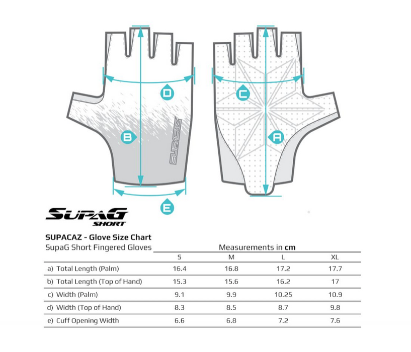 SupaG Short Gloves Black/Neon Green