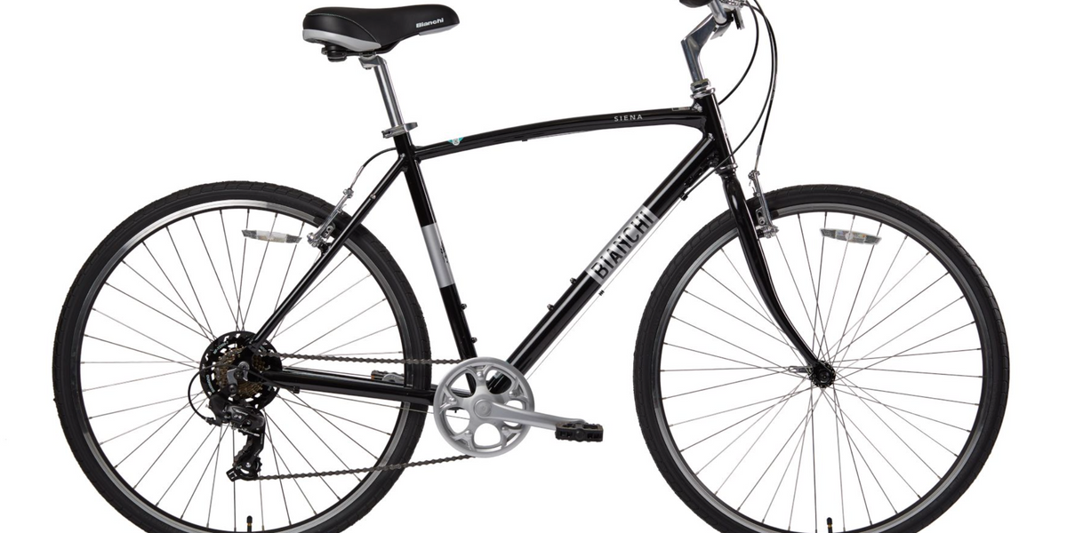 white bianchi bike