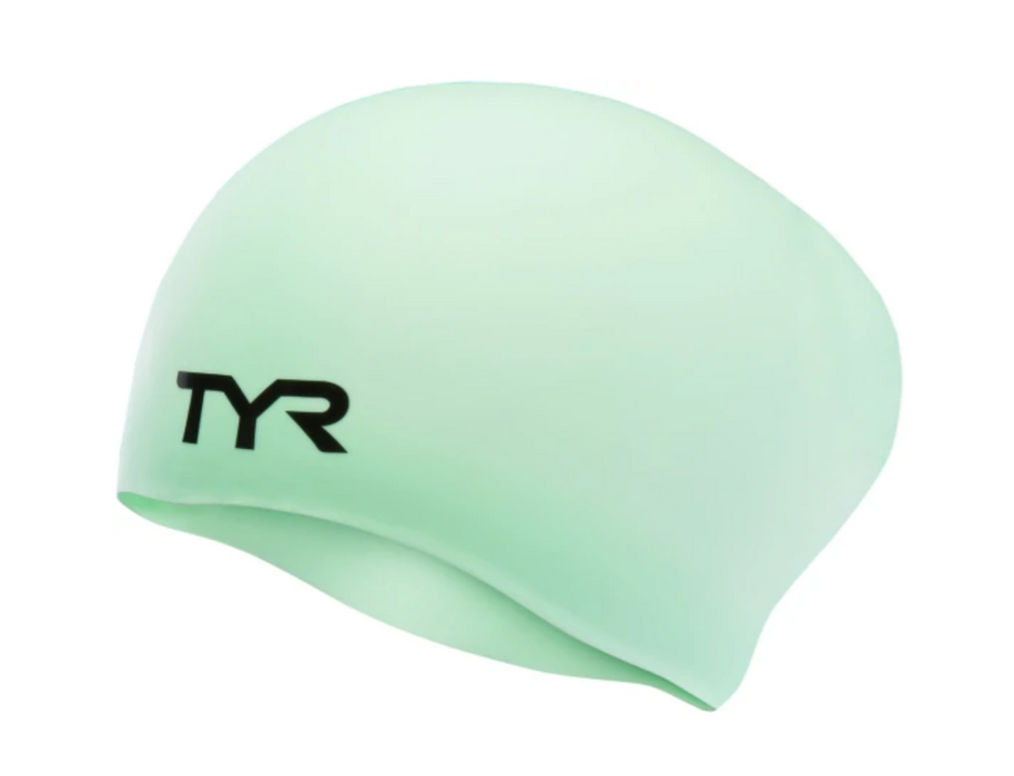 TYR Long Hair Wrinkle-Free Silicone Adult Swim Cap